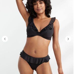 Freya Jewel‎ Cove Ruffled Bikini Top, 36 DD